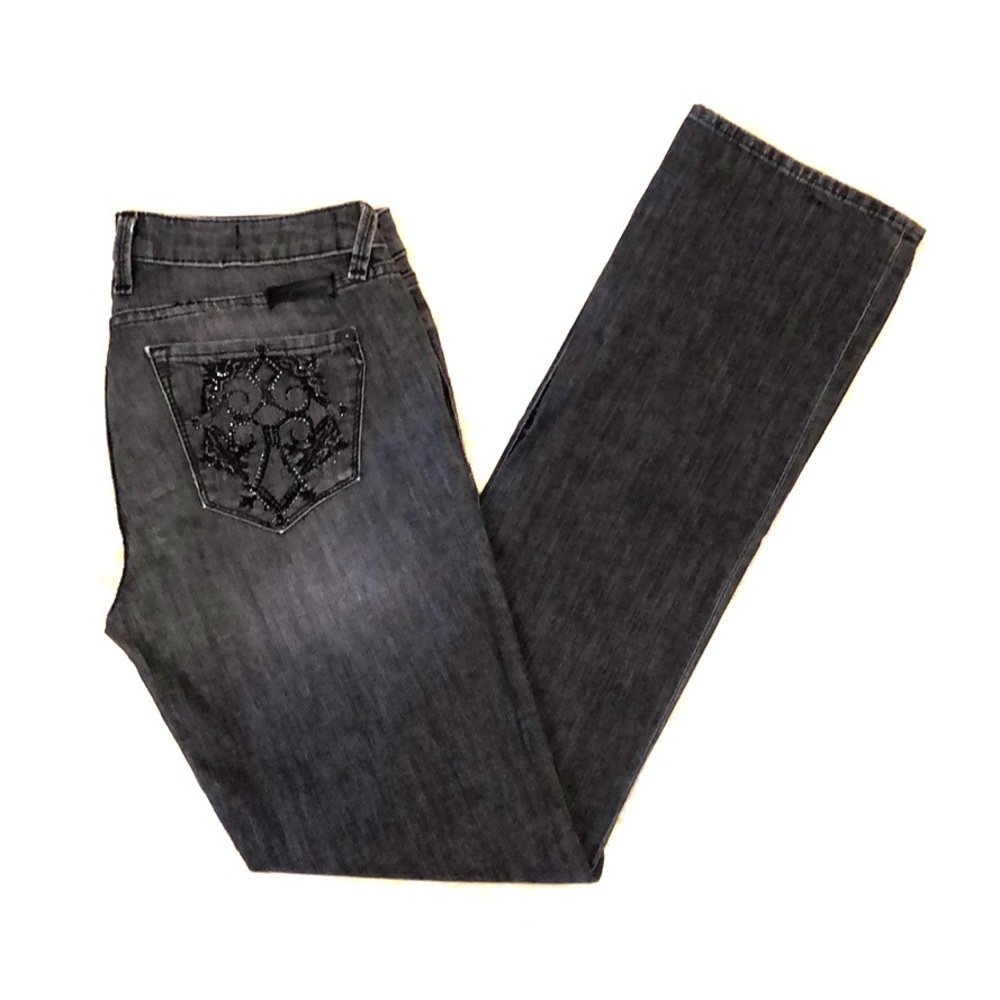 J & Company Grey Low-Rise Bootcut Leg Cross Jeans